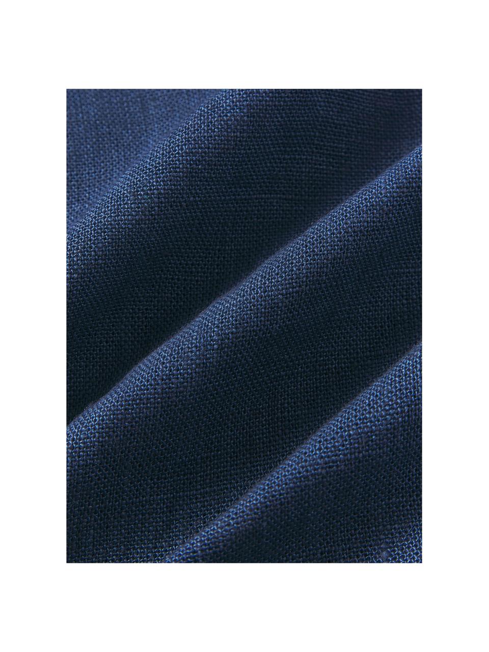 Leinen-Dekokissen Pompidou, Bezug: 100 % Leinen, Blautöne, B 56 x L 56 cm