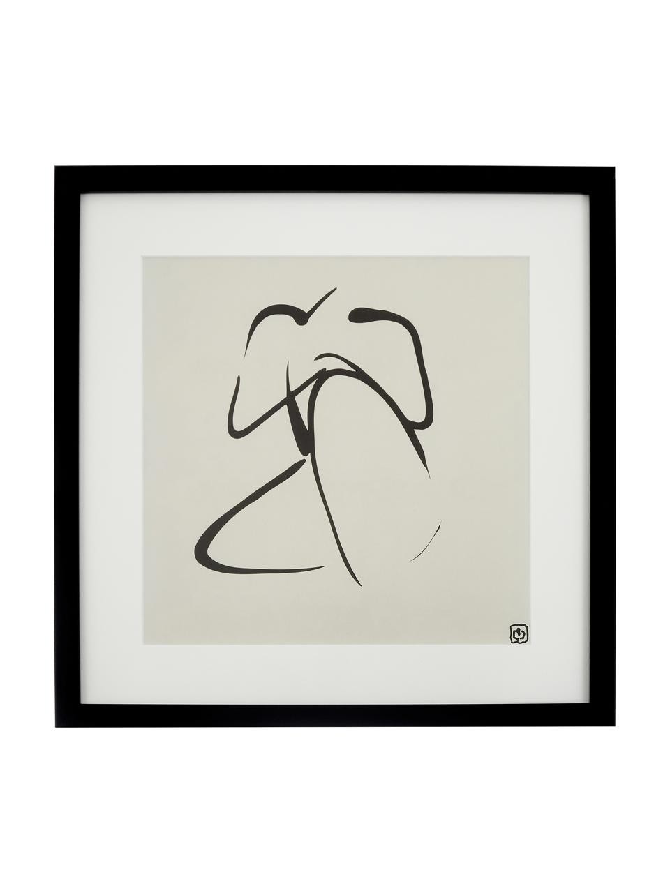 Oprawiony druk cyfrowy Akt Lady III, Stelaż: tworzywo sztuczne, Akt Lady III, S 40 x W 40 cm