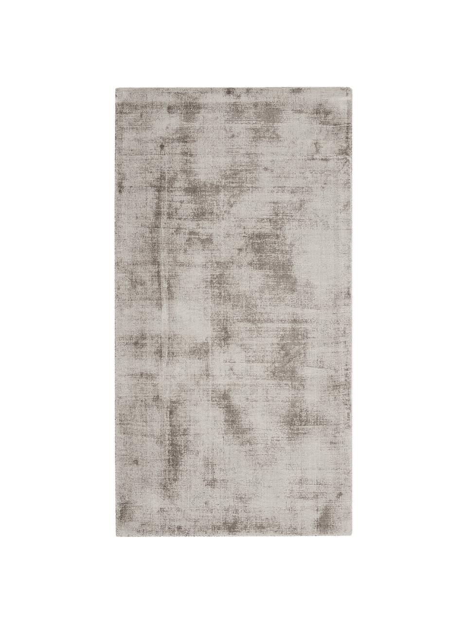 Ručne tkaný koberec z viskózy Jane, Sivobéžová, Š 400 x D 500 cm (veľkosť XXL)