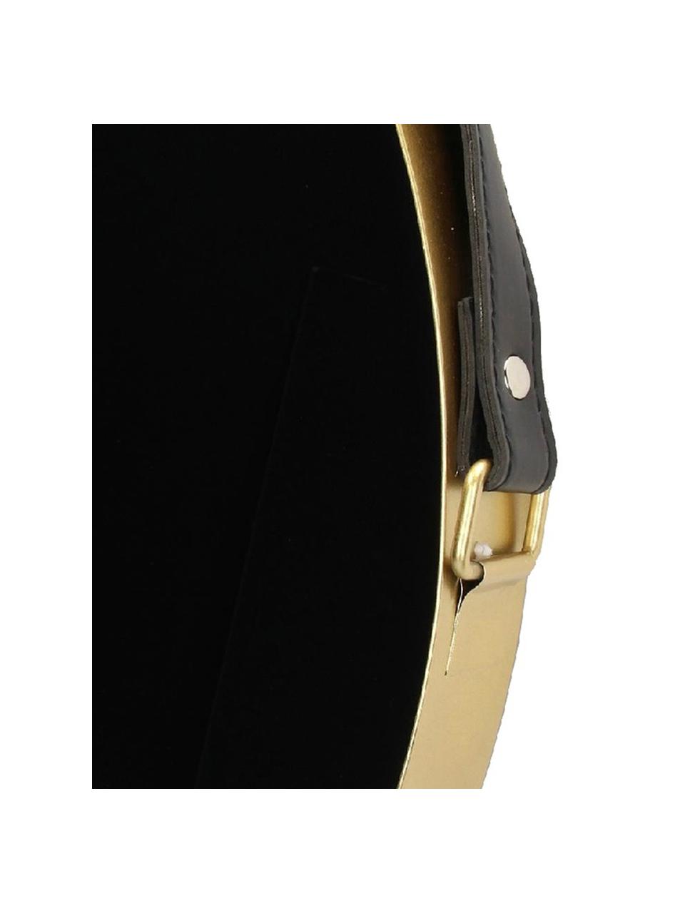 Reloj de pared Liva, Metal, Negro, dorado, An 60 x Al 94 cm