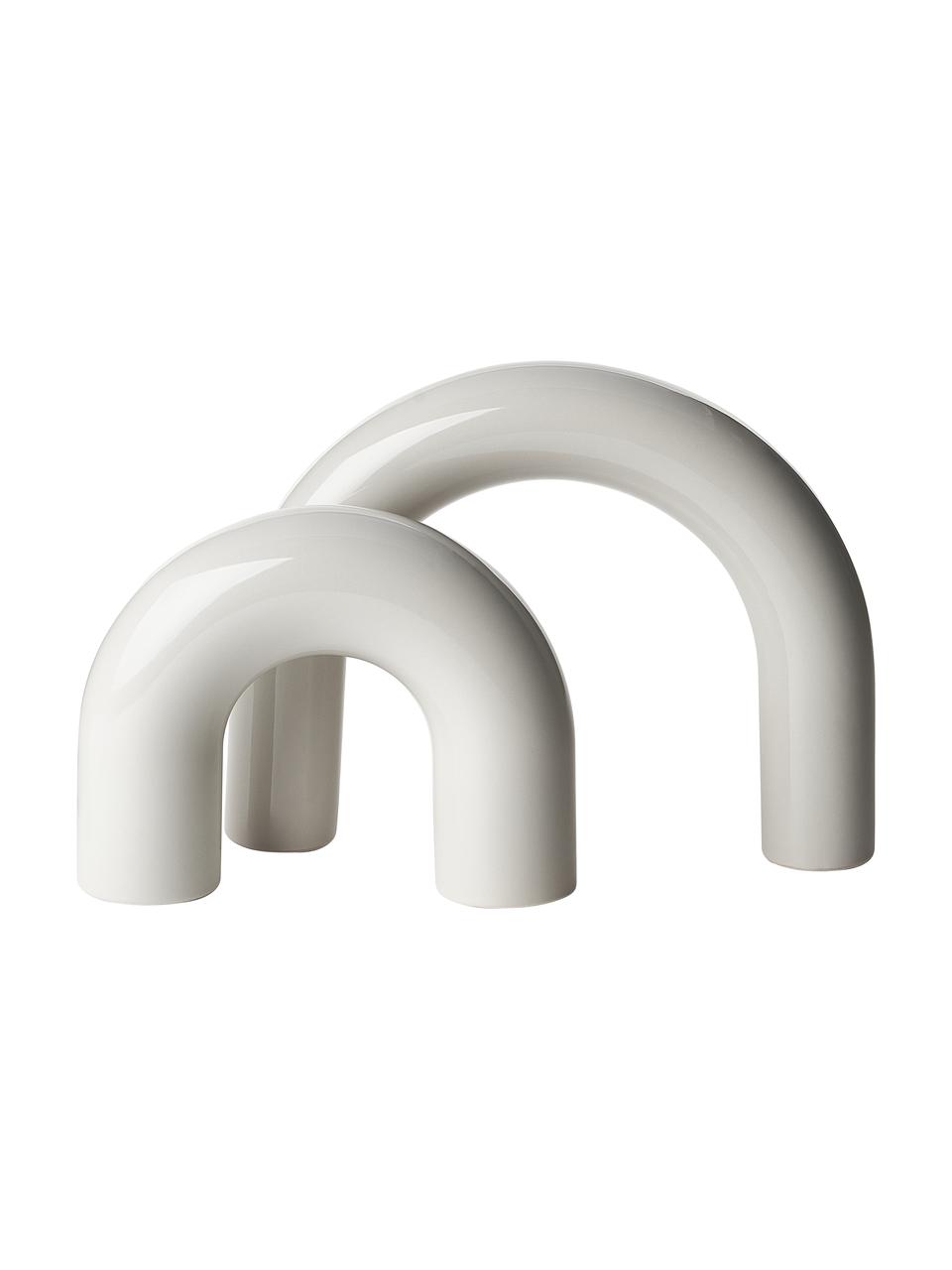 Set de piezas decorativas de gres Kia, 2 uds., Gres, Gris, An 29 x Al 22 cm