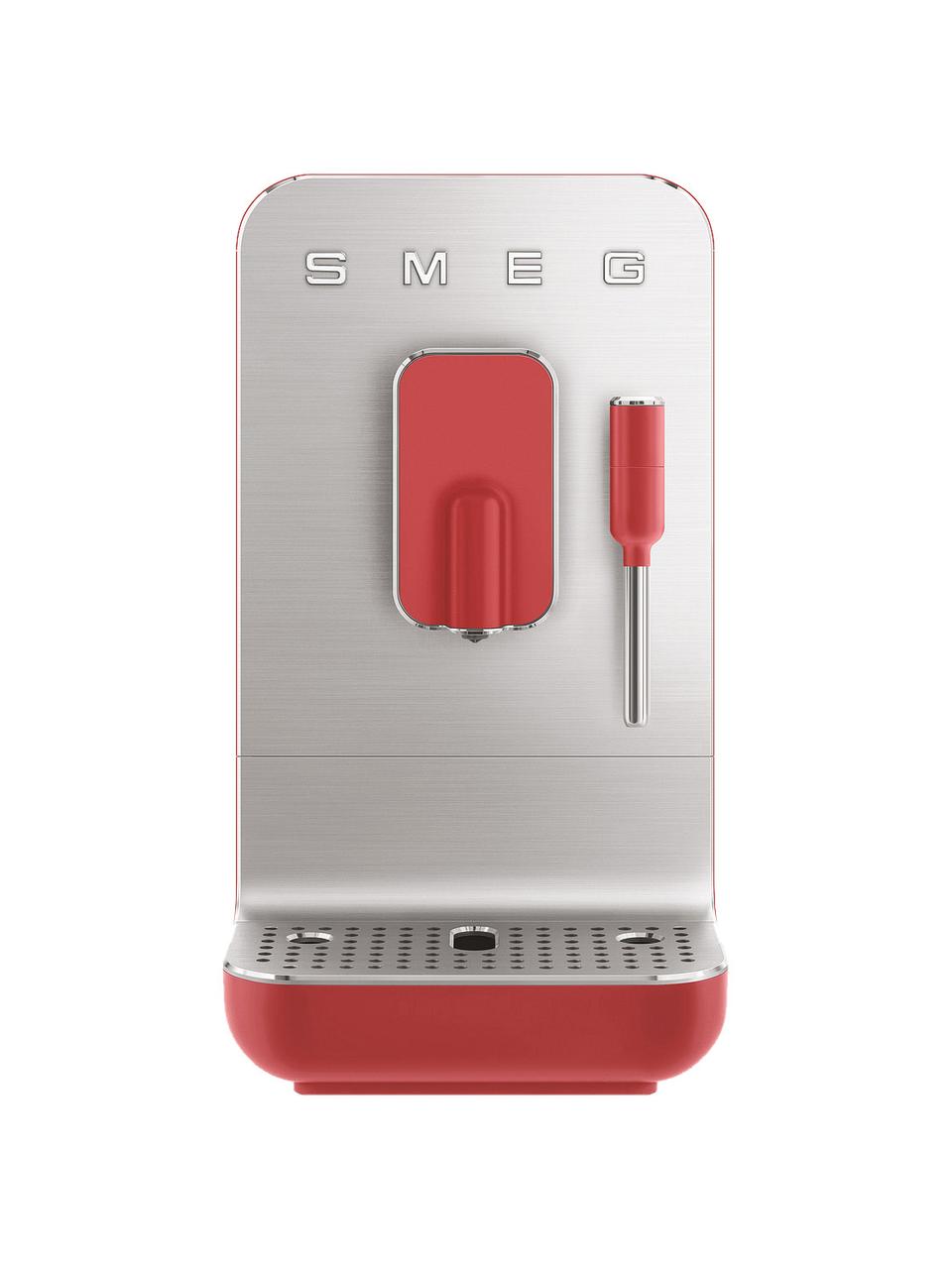 Kaffeemaschine 50's Style, Gehäuse: Kunststoff, Rot, Silberfarben, B 18 x H 34 cm