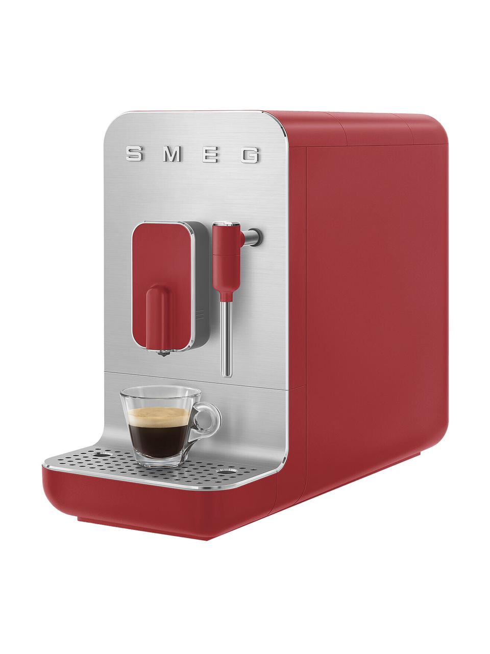 Kaffeemaschine 50's Style, Gehäuse: Kunststoff, Rot, Silberfarben, B 18 x H 34 cm