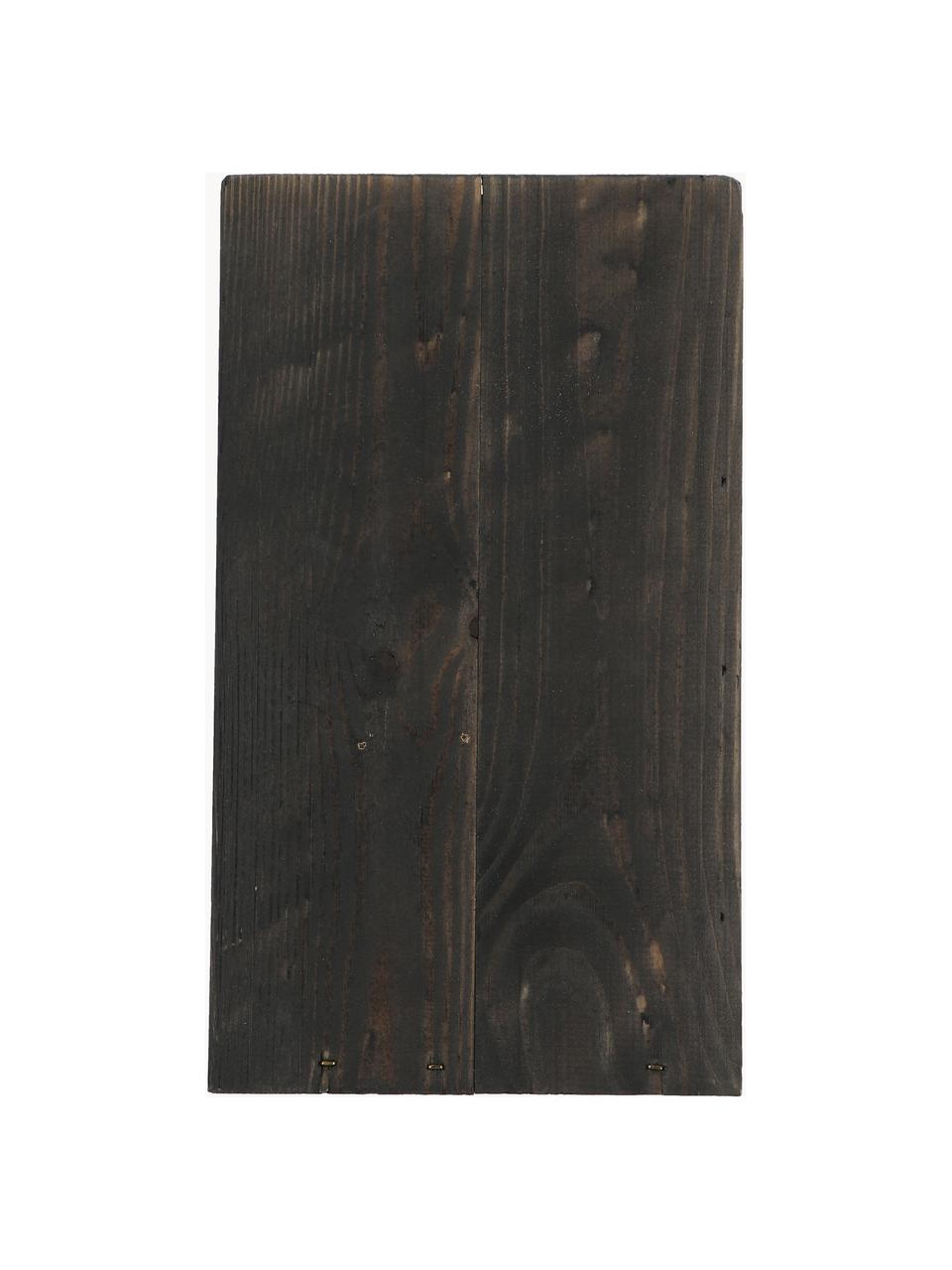 Hôtel pour insectes en bois de pin Wigwam, Noir, beige, larg. 18 x prof. 27 cm