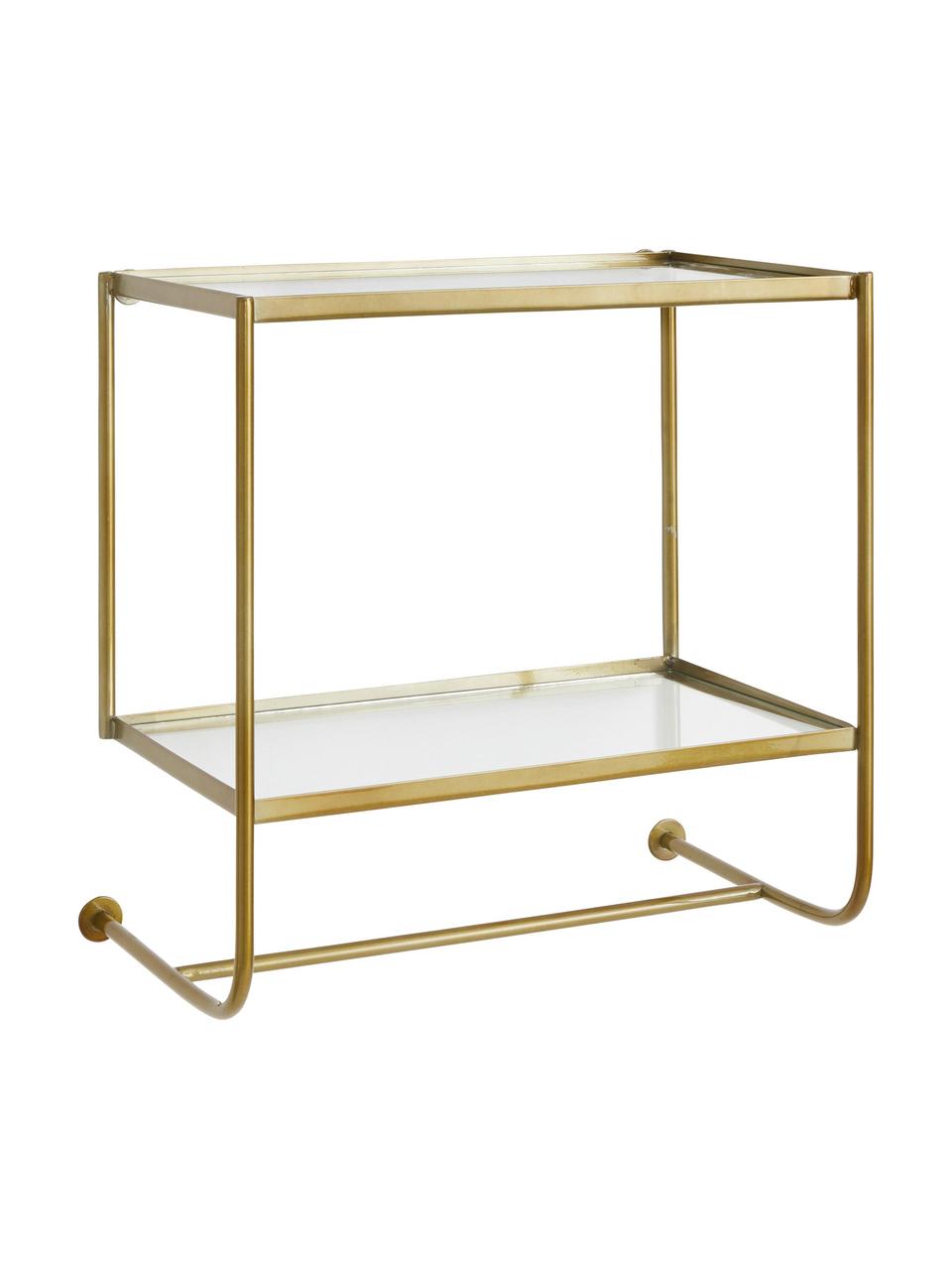 Étagère murale en métal Thelma, Couleur dorée, larg. 53 x haut. 52 cm