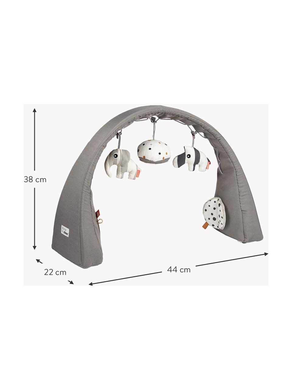 Arco da gioco Animals, Arco: 100% poliestere, Grigio, Larg. 44 x Alt. 38 cm