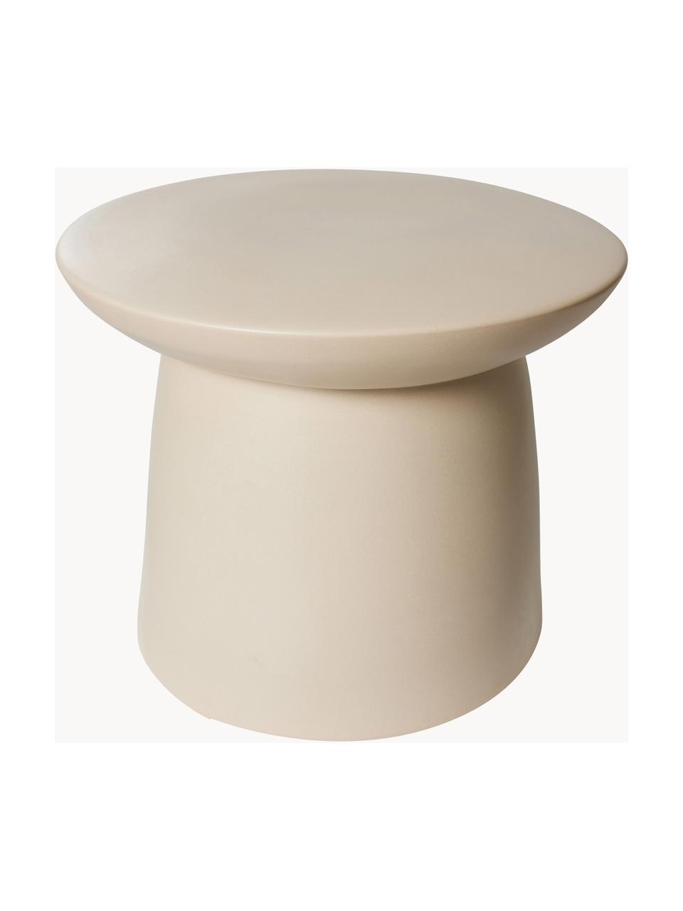 Mesa auxiliar redonda de gres Earthenware, Gres, Beige, Ø 46 x Al 37 cm