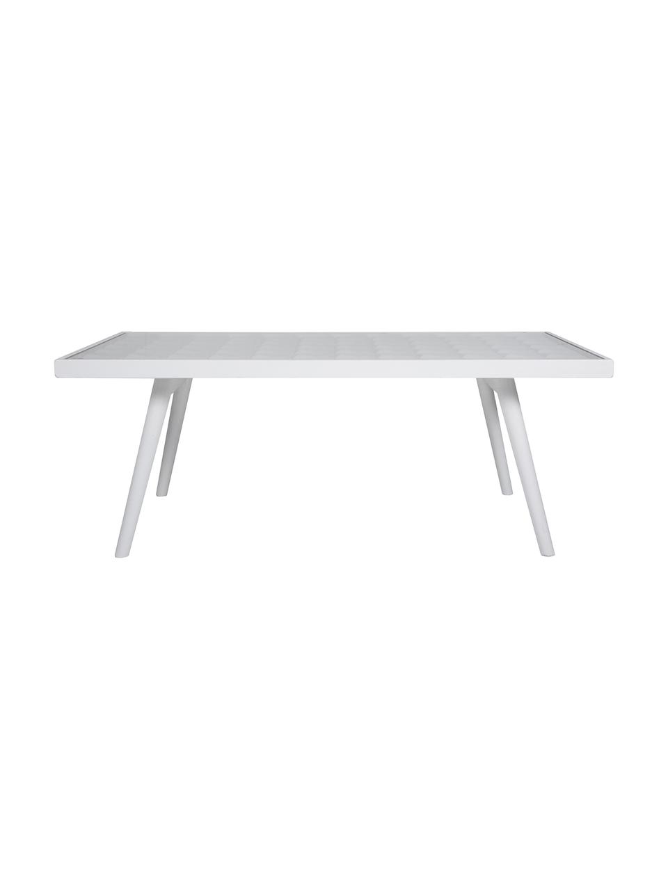 Mesa de centro Diamandio, Estructura: madera de abeto, tablero , Blanco, An 125 x Al 48 cm