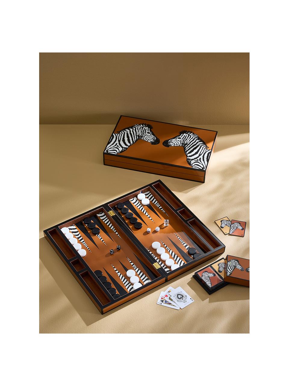 Backgammon Zebra, Box: Holz, Zebra, B 47 x T 29 cm