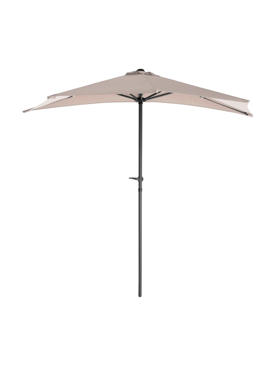 Półokrągły parasol Balci, Odcienie kremowego, S 270 x W 250 cm