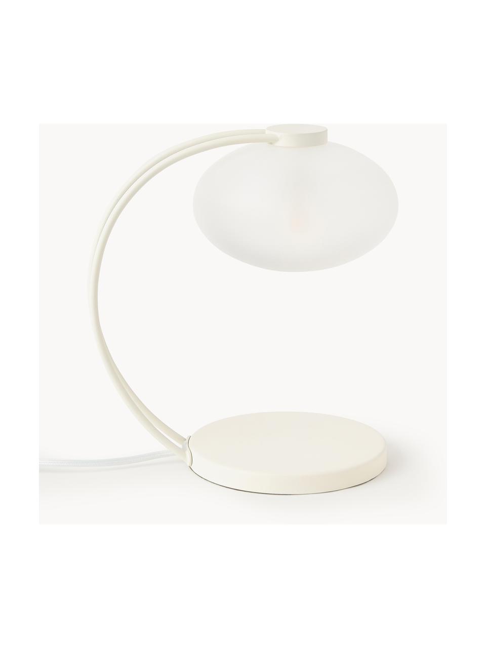 Petite lampe à poser Fay, Blanc crème, larg. 15 x haut. 25 cm