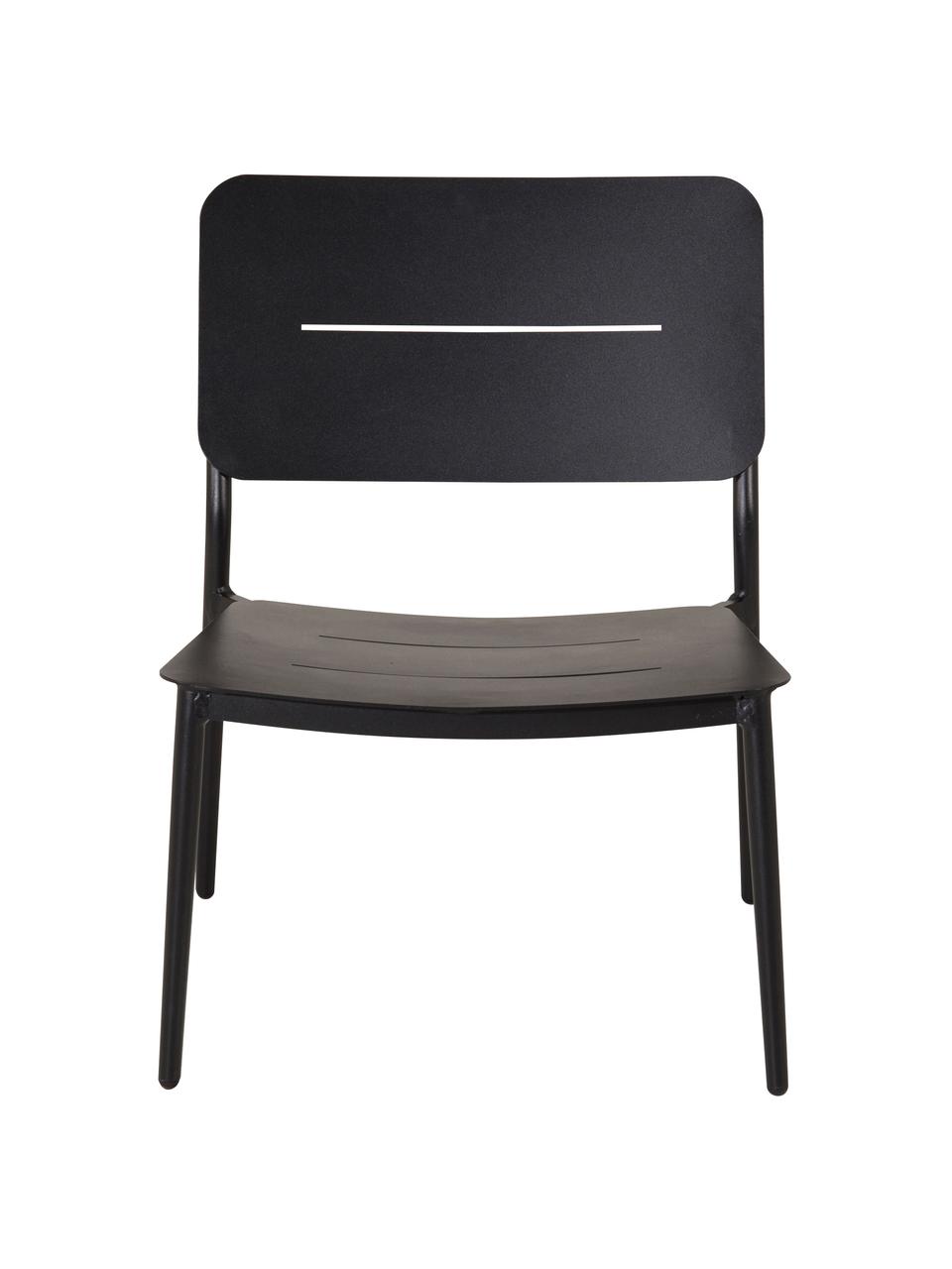 Kovová židle Lina, Kov s práškovým nástřikem, Černá, Š 55 cm, H 59 cm