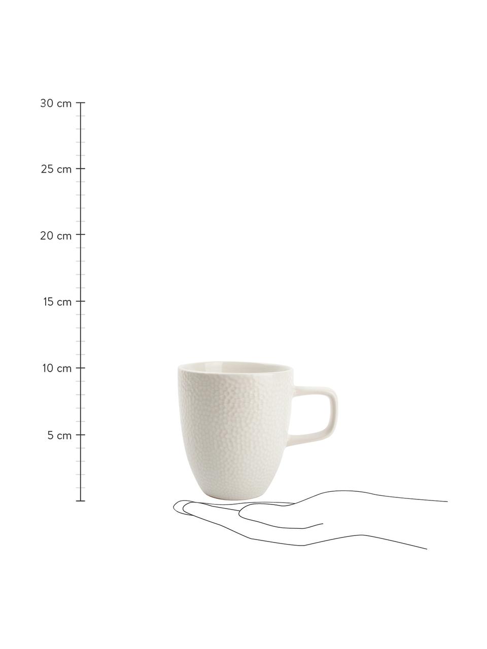 Tasse à thé rustique Mielo, 4 pièces, Blanc