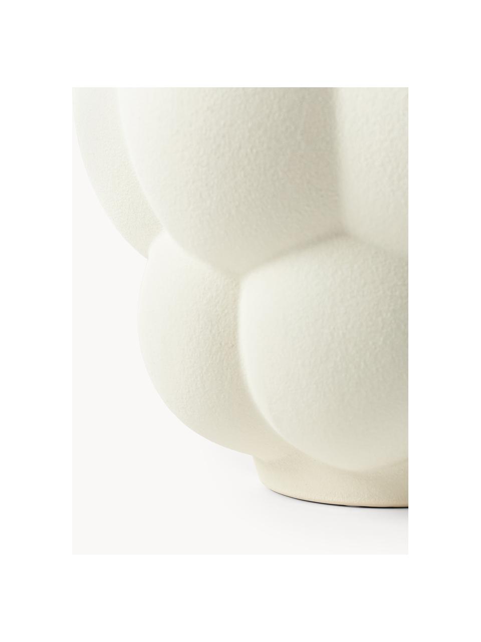 Vase en céramique Uva, haut. 28 cm, Céramique, Blanc cassé, Ø 24 cm