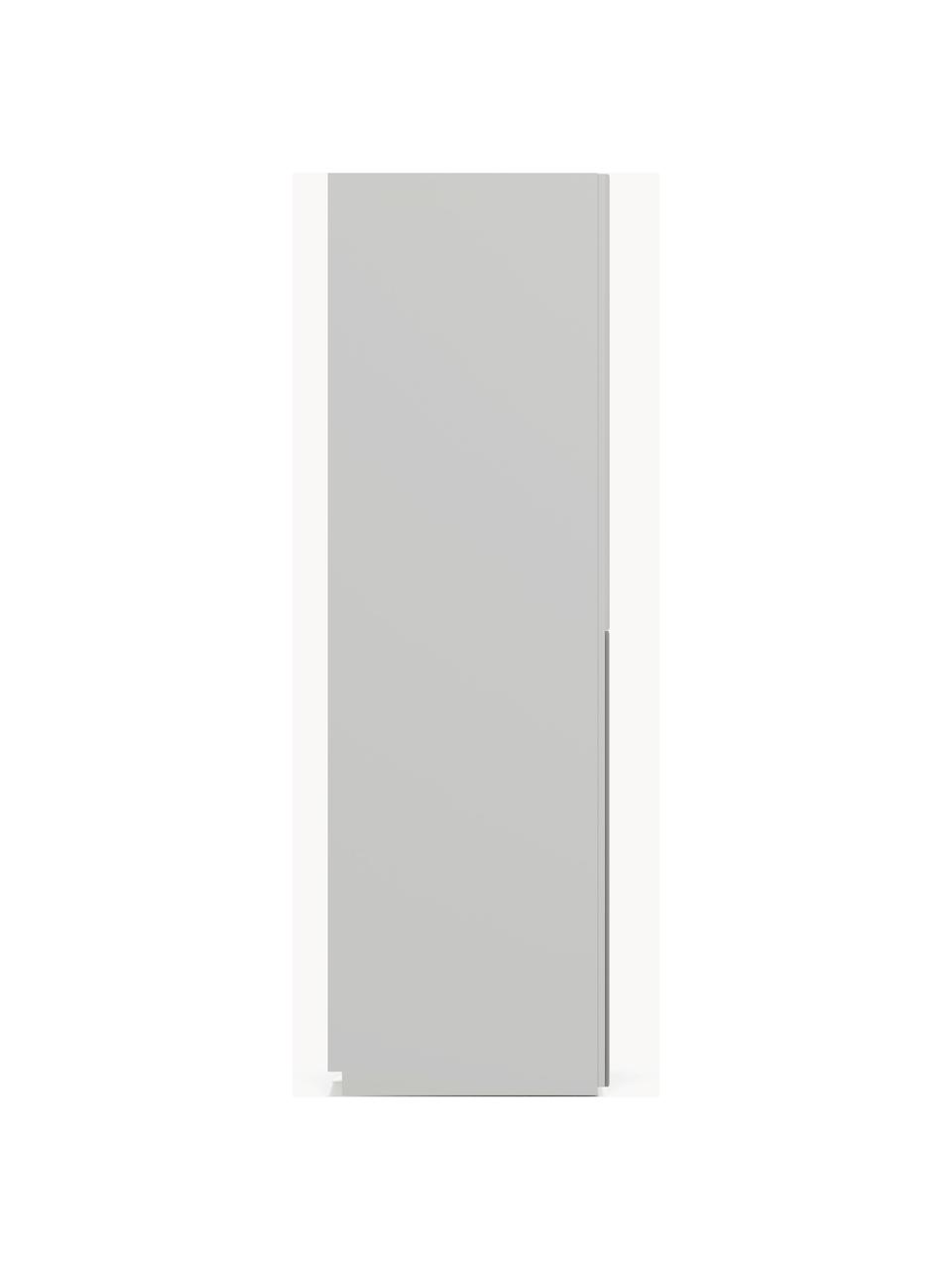 Armadio componibile con ante battenti Leon, larg. 250 cm, in diverse varianti, Grigio chiaro, Interno Basic, larg. 250 x alt. 200 cm