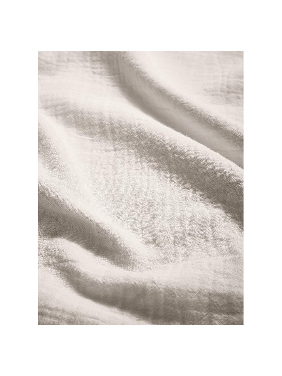 Mousseline dekbedovertrek Odile, Weeftechniek: mousseline Draaddichtheid, Beige, B 240 x L 220 cm