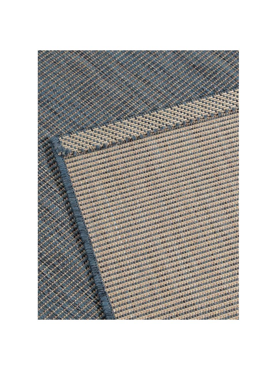 In- & outdoor vloerkleed Metro, Polypropyleen, Blauw, B 240 x L 340 cm (maat L)