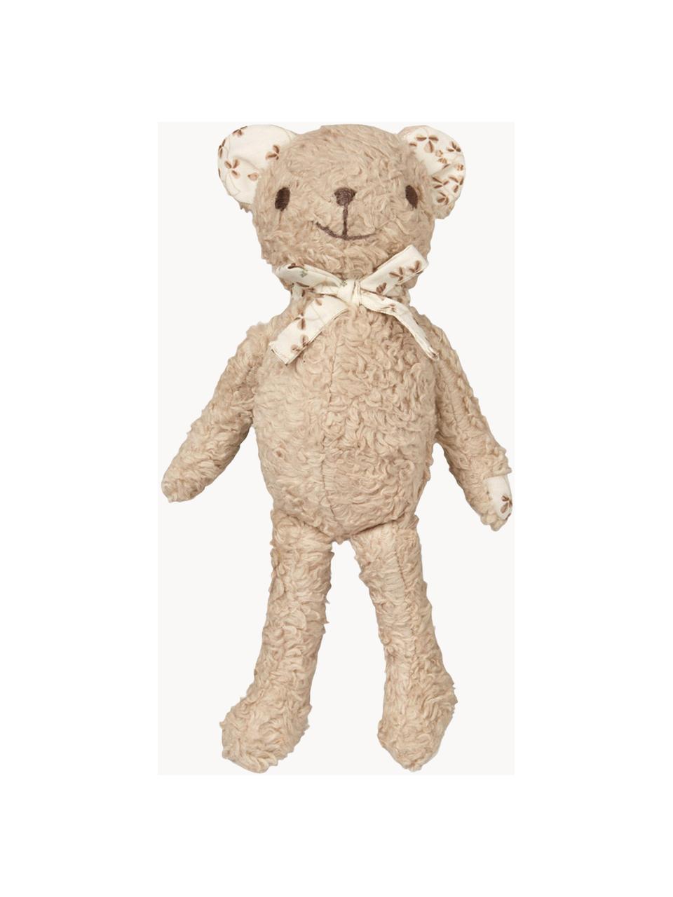 Plyšová hračka z organickej bavlny Teddy, Odtiene běžovej, Š 10 x V 27 cm