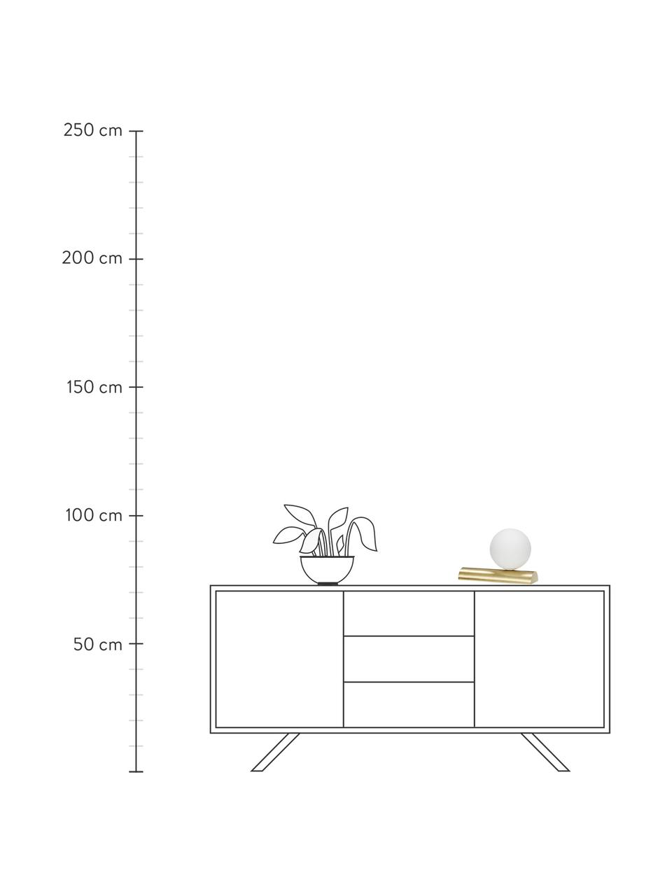 Malá stolní lampa Balance, Bílá, zlatá, Š 30 cm, V 22 cm