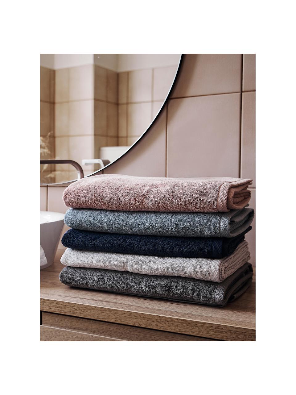 Komplet ręczników Comfort, 3 elem., Brudny różowy, Komplet z różnymi rozmiarami