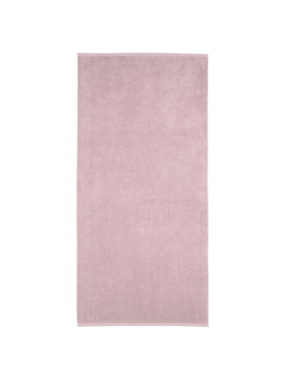 Lot de serviettes de bain unicolore Comfort, 3 élém., 100 % coton
Grammage intermédiaire 450 g/m², Vieux rose, Lot de différentes tailles