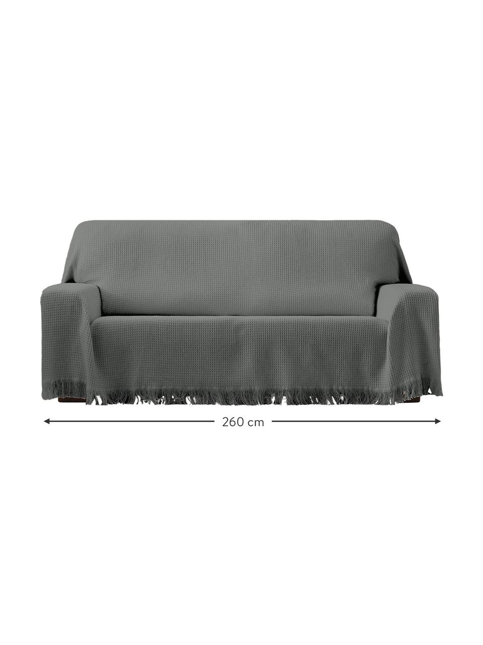 Wielofunkcyjna narzuta na sofę Amazonas, 80% bawełna, 20% inne włókna, Szary, S 180 x D 260 cm
