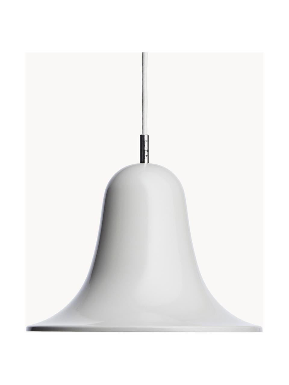 Lámpara de techo pequeña Pantop, Pantalla: metal recubierto, Cable: cubierto en tela, Gris claro, Ø 23 x Al 17 cm