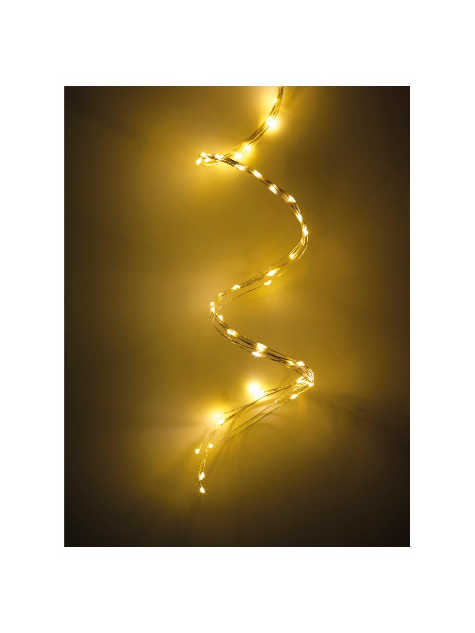 Ghirlanda luminosa a LED Triny, bianco caldo, Plastica, Trasparente, Lung. 80 cm