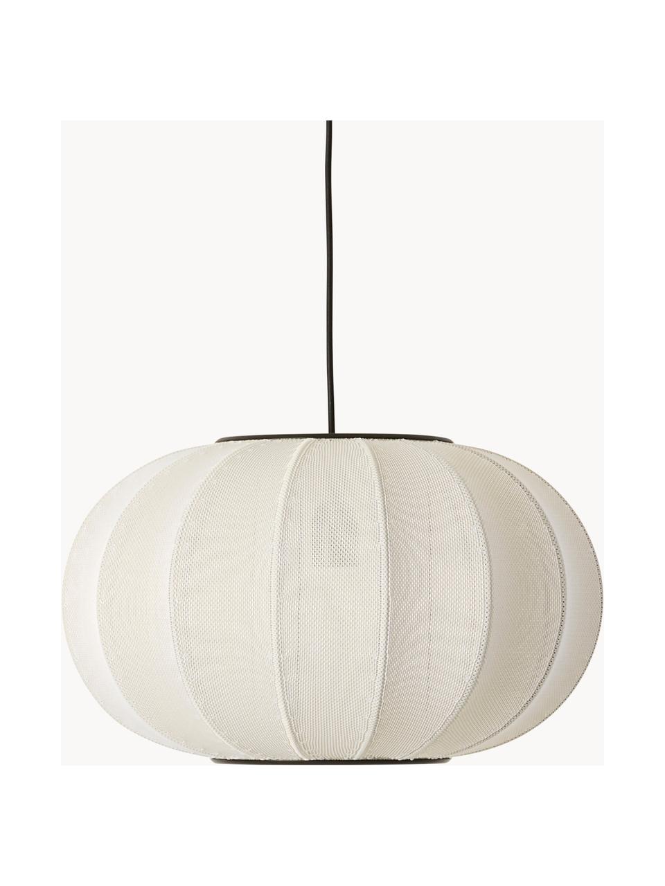 Lampa wisząca Knit-Wit, Złamana biel, Ø 45 x 26 cm