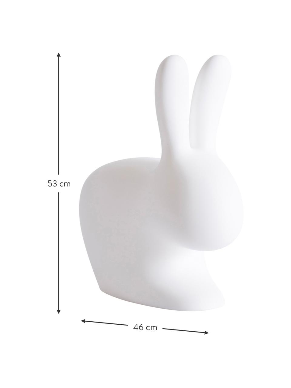 Sgabello per bambini Rabbit, Materiale sintetico (polietilene), Bianco, Larg. 46 x Alt. 53 cm
