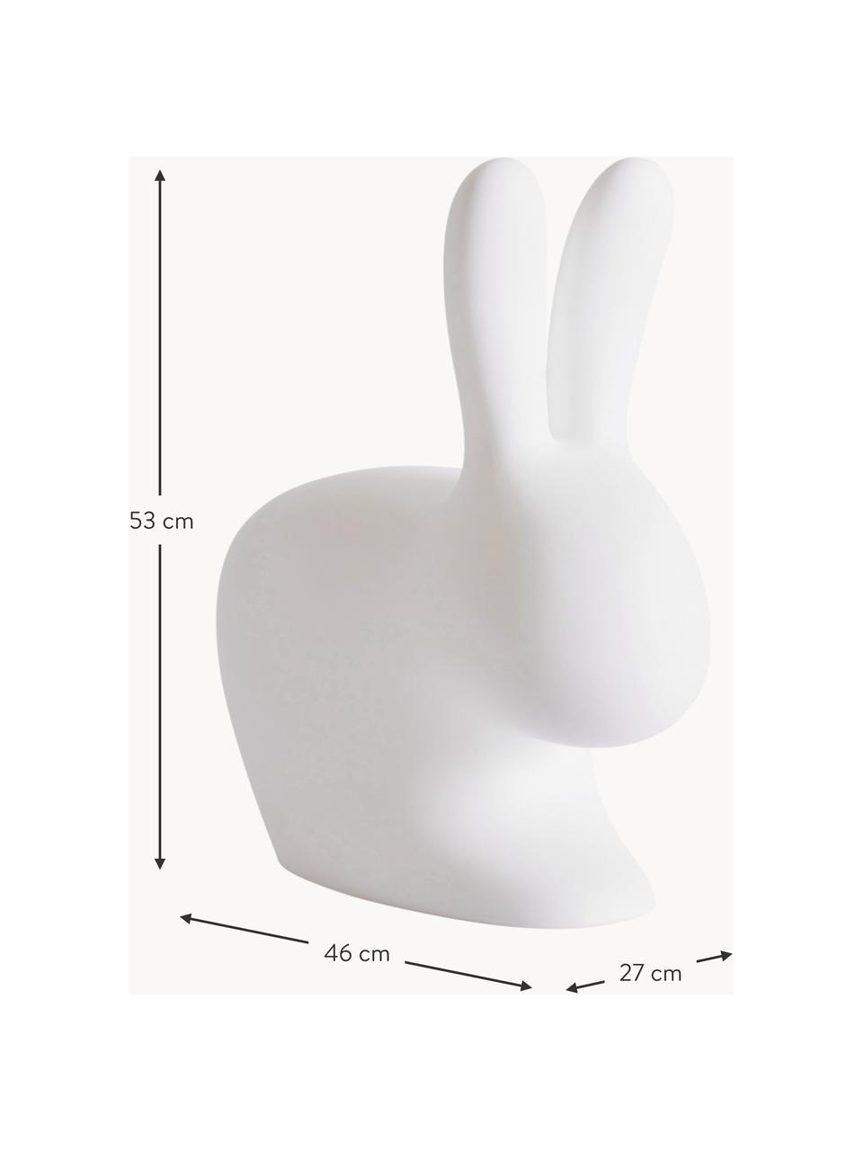 Detská taburetka Rabbit, Plast (polyetylén), Biela, Š 46 x V 53 cm