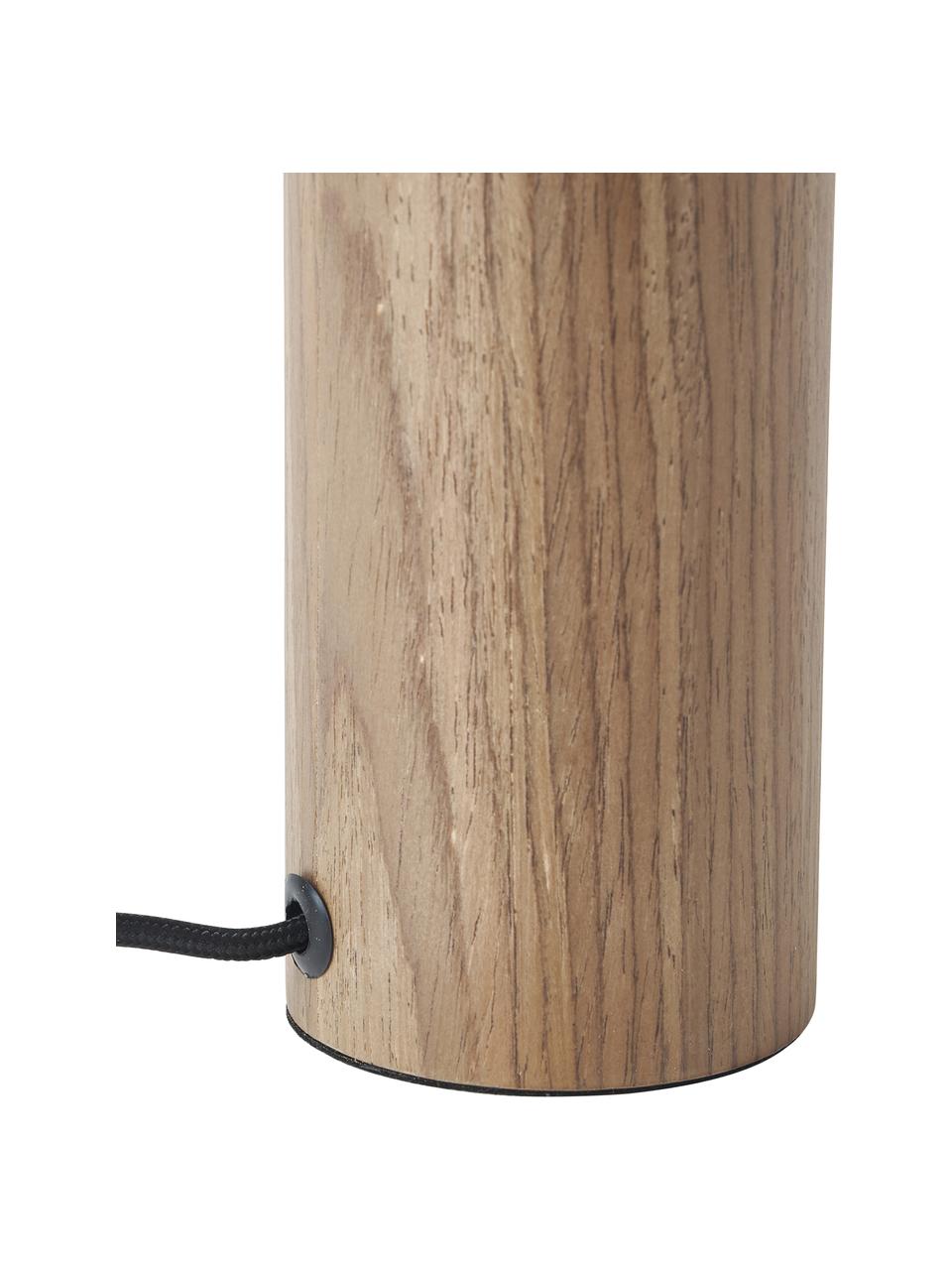 Lampa stołowa z drewna Ernesto, Jasne drewno naturalne, Ø 30 x W 32 cm