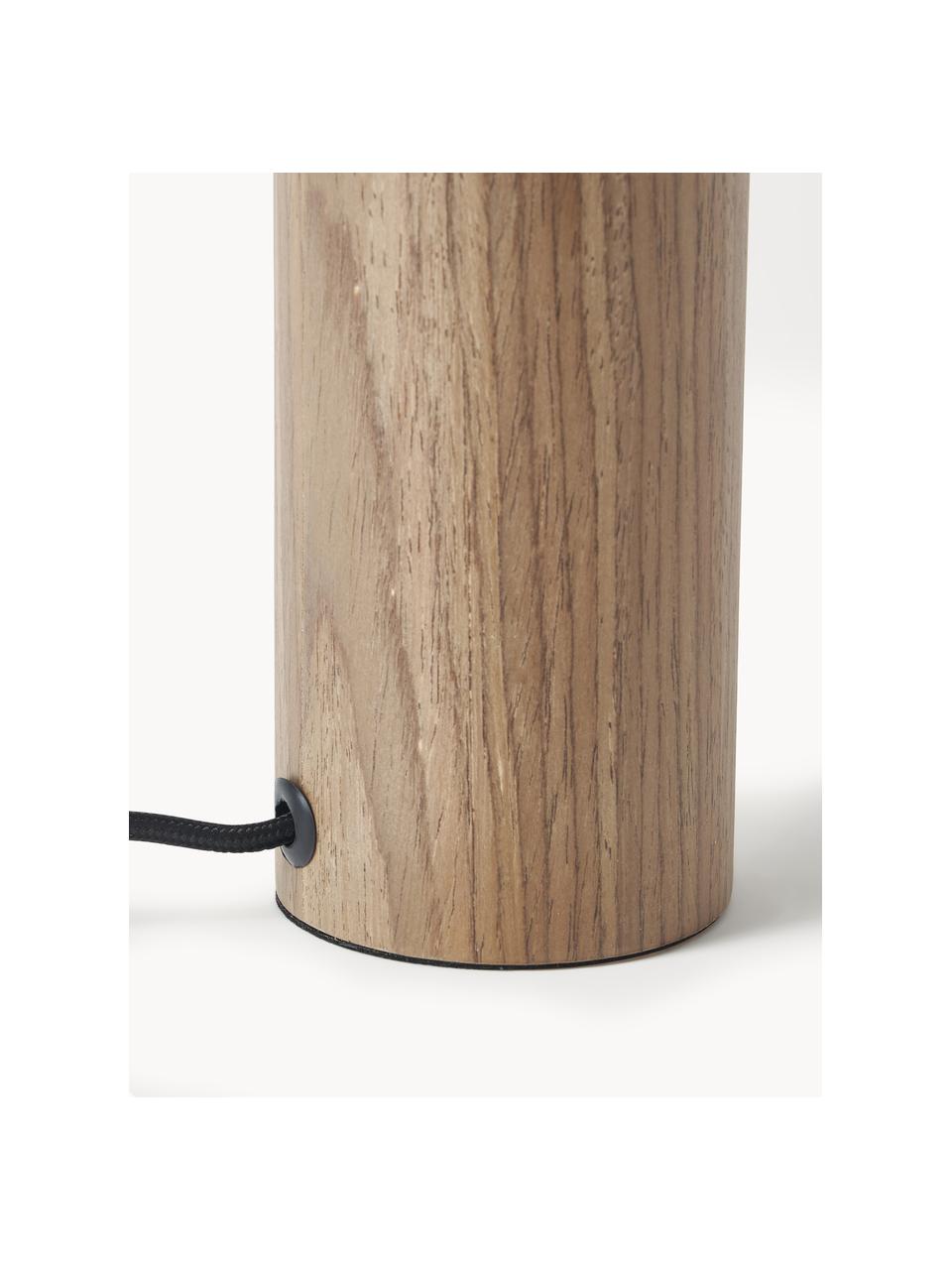 Petite lampe à poser en bois Ernesto, Bois clair, Ø 30 x haut. 32 cm