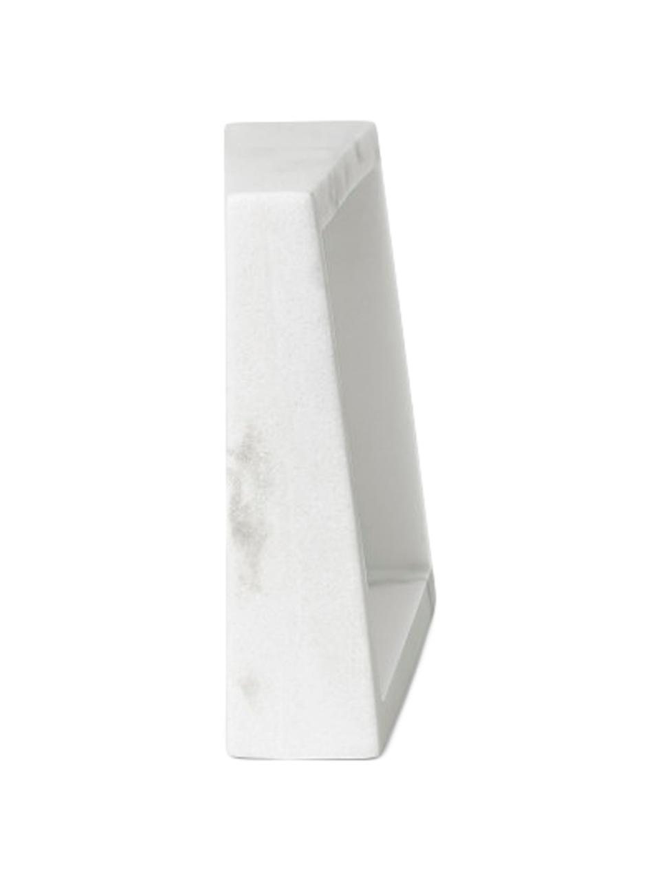 Portafoto da tavolo effetto marmo Edge, Poliresina con effetto marmo, Bianco, 10 x 15 cm