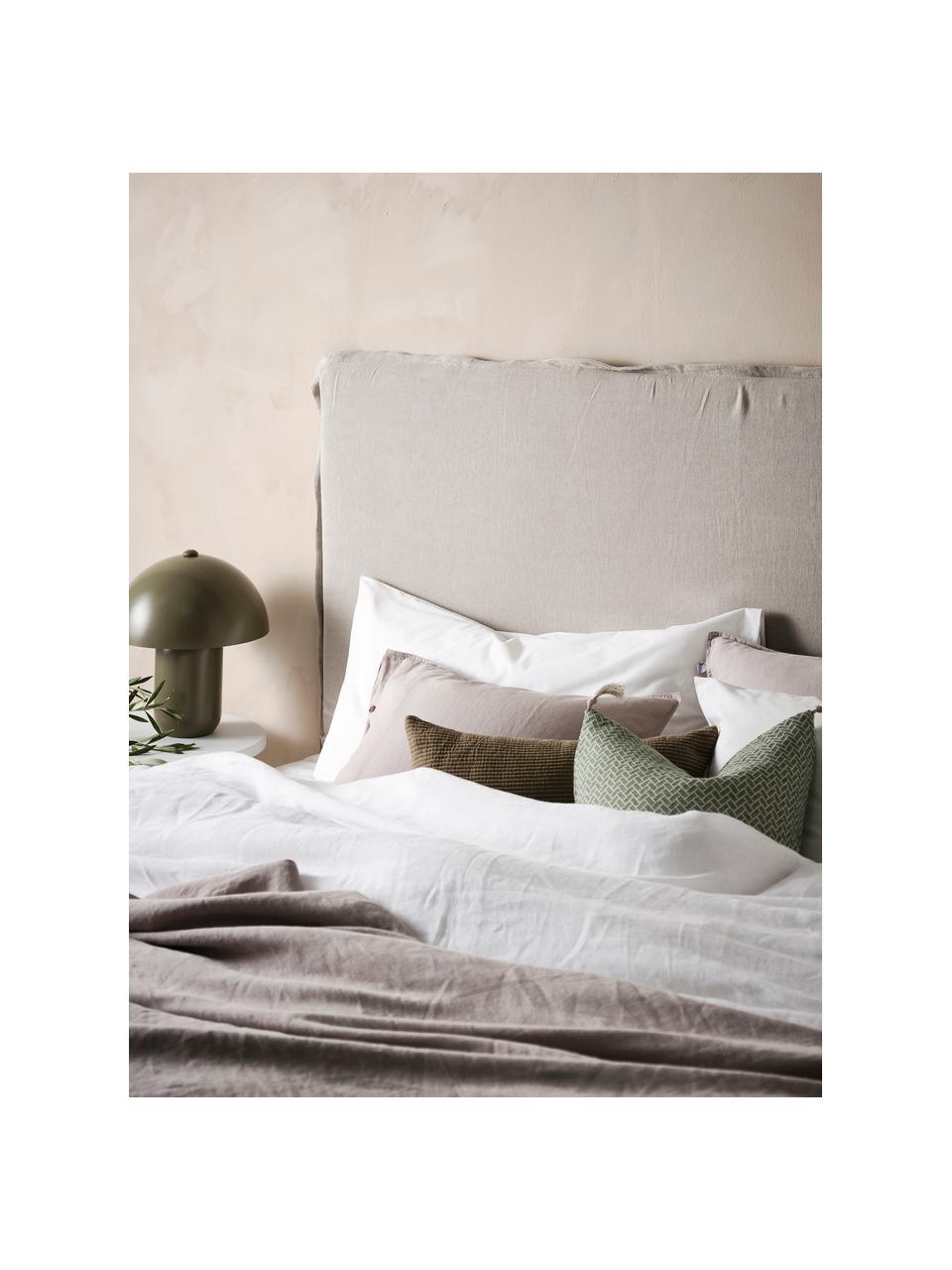 Tête de lit en lin Palma, Lin beige clair, larg. 160 x haut. 122 cm