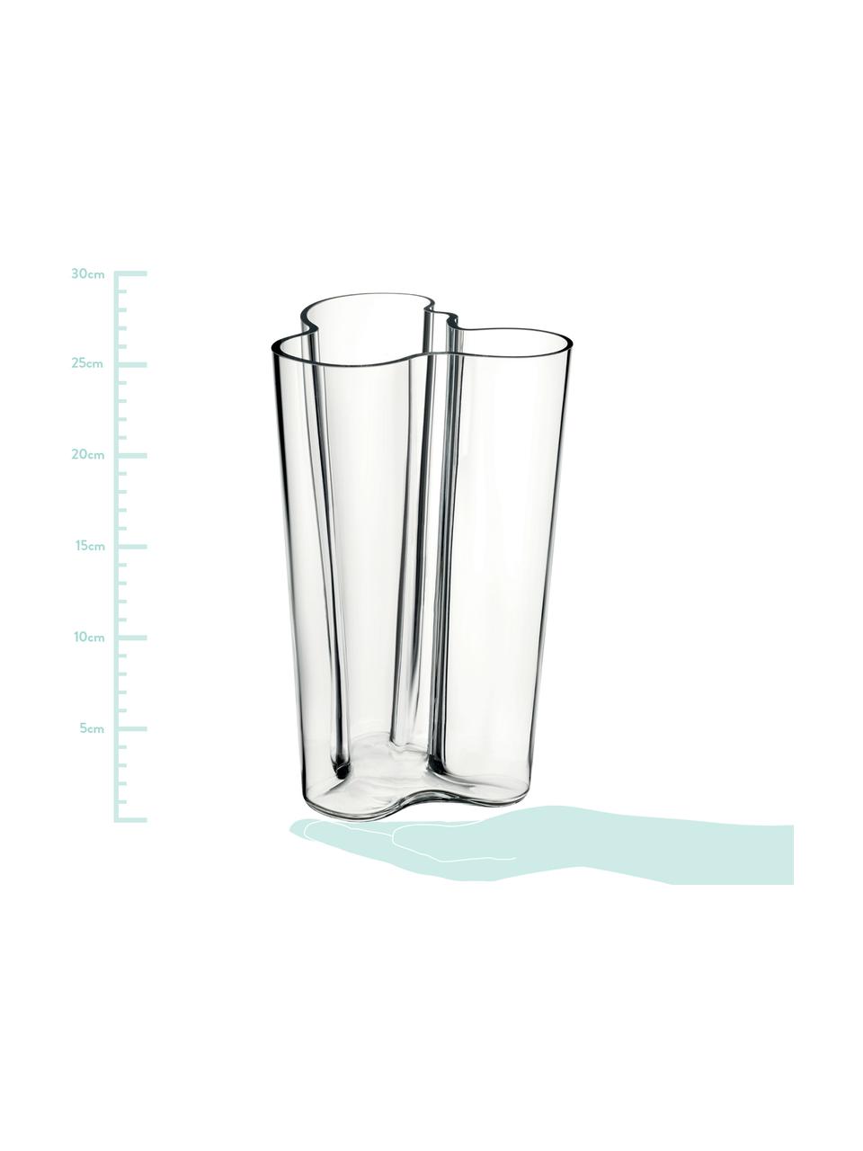 Designová váza Alvar Aalto, Transparentní