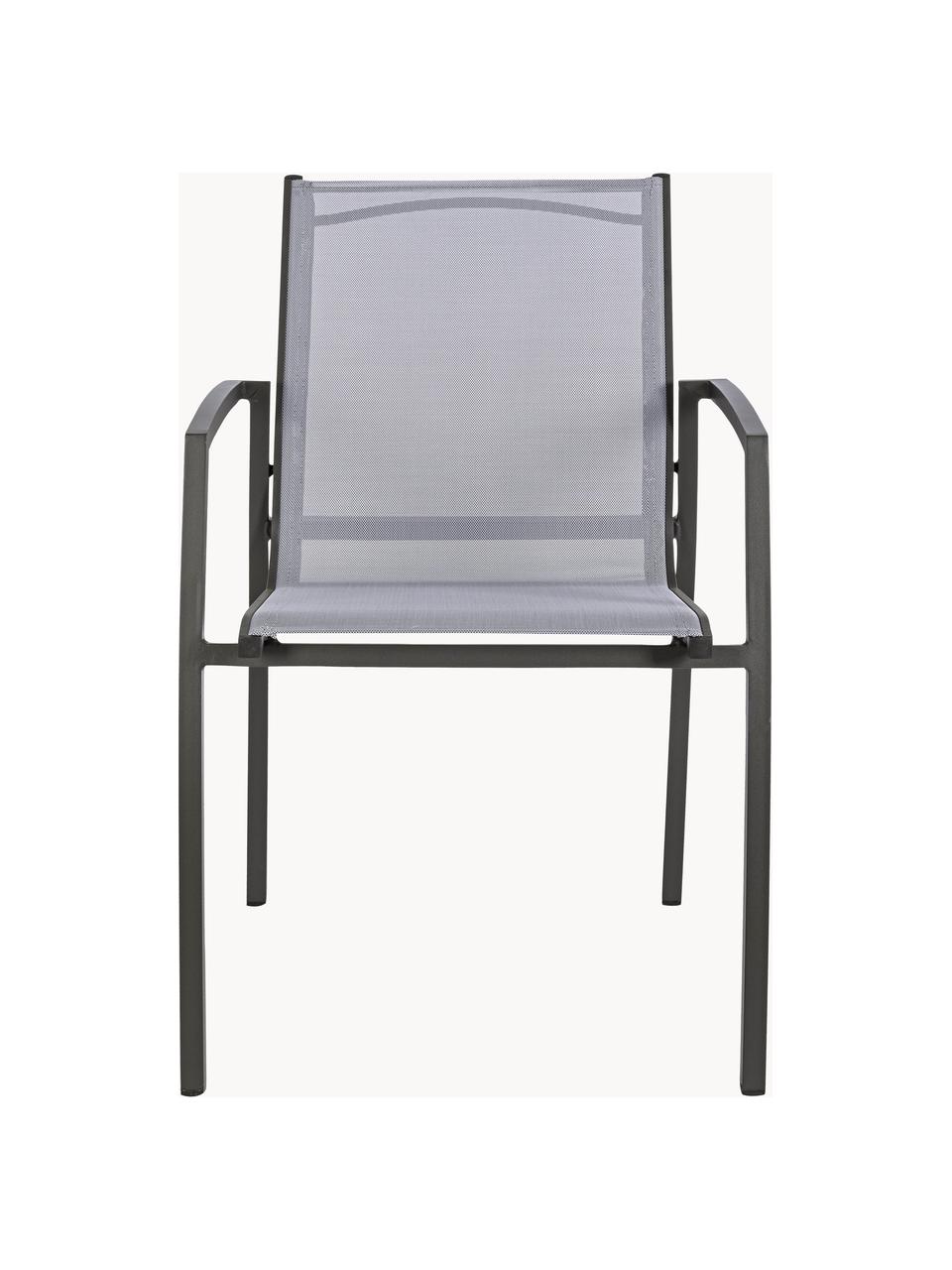 Zahradní židle Hilla Cloud, Světle šedá, antracitová, Š 57 cm, H 61 cm