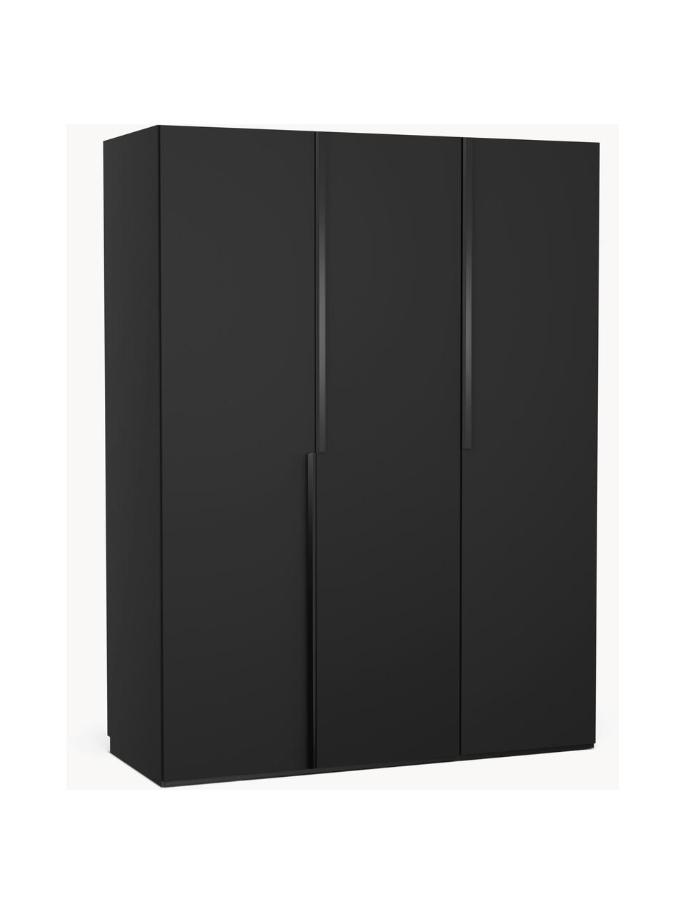 Armoire modulaire à portes battantes Leon, larg. 150 cm, plusieurs variantes, Noir, Basic Interior, larg. 150 x haut. 200 cm