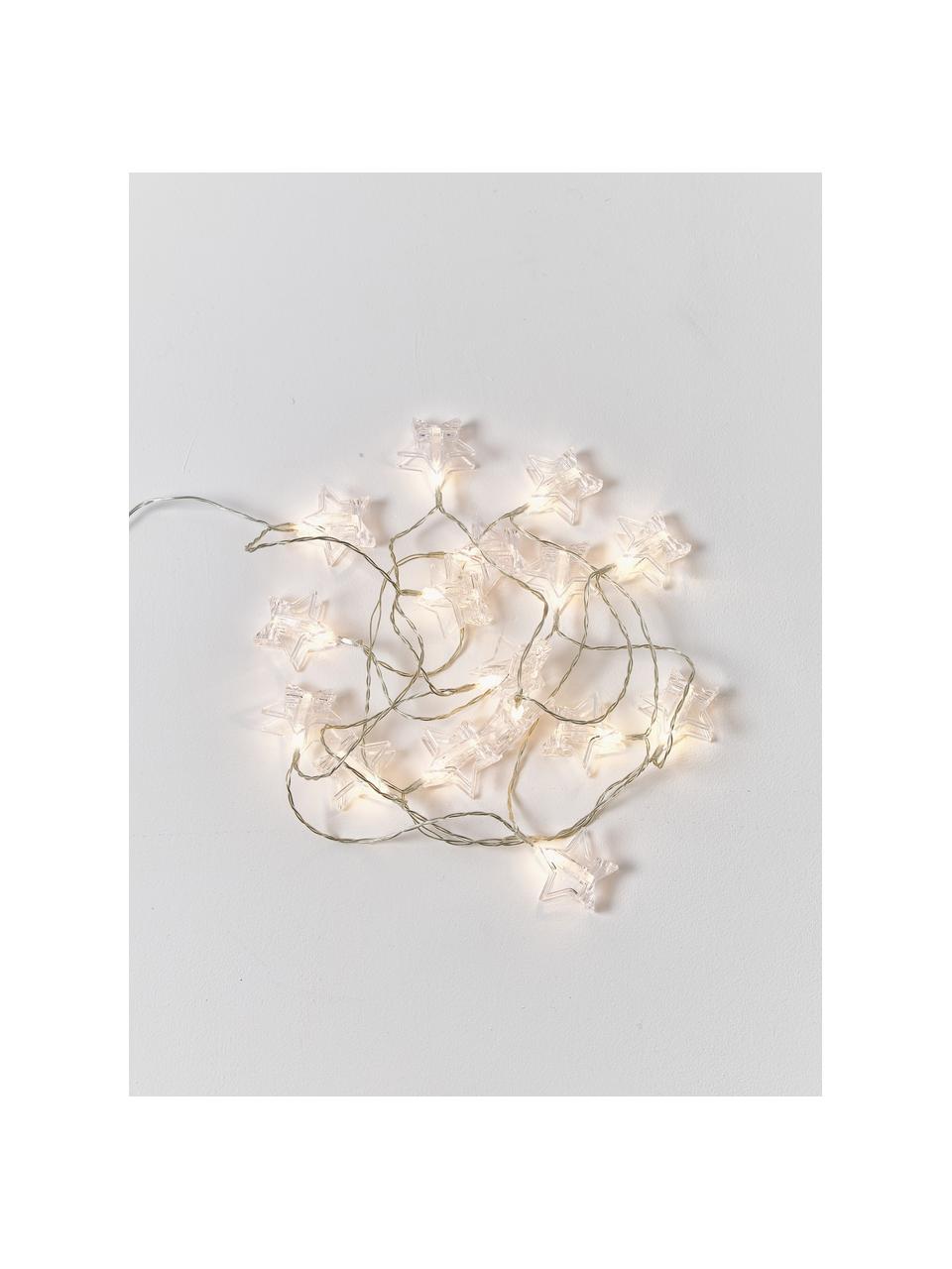 Guirlande lumineuse LED d'extérieur Bianca, 450 cm, Plastique, Transparent, larg. 450 x haut. 5 cm