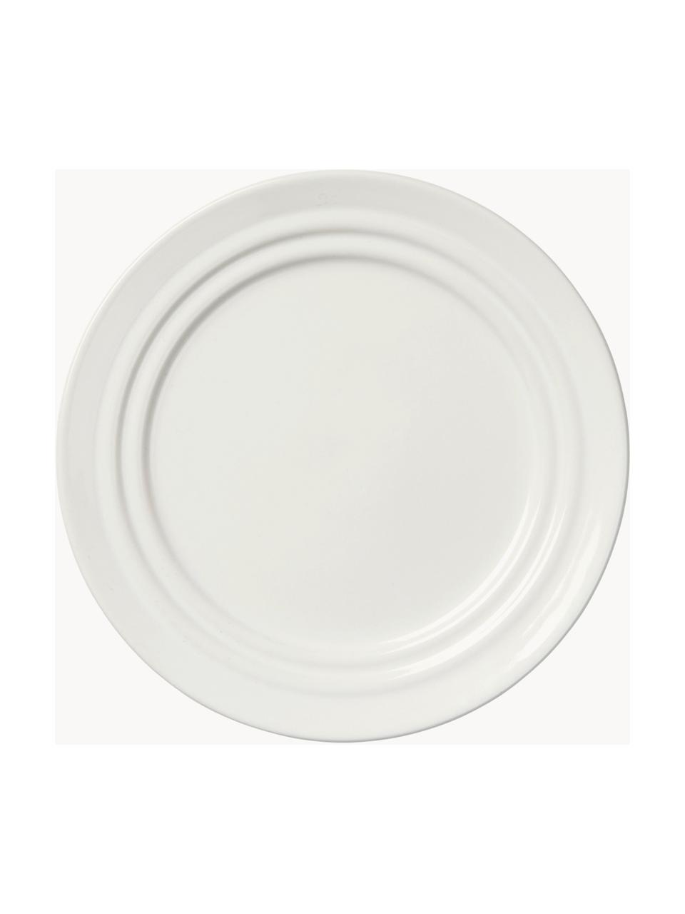 Handgemaakte taartplaat Stevns, Keramiek, geglazuurd, Gebroken wit, glanzend, Ø16 cm