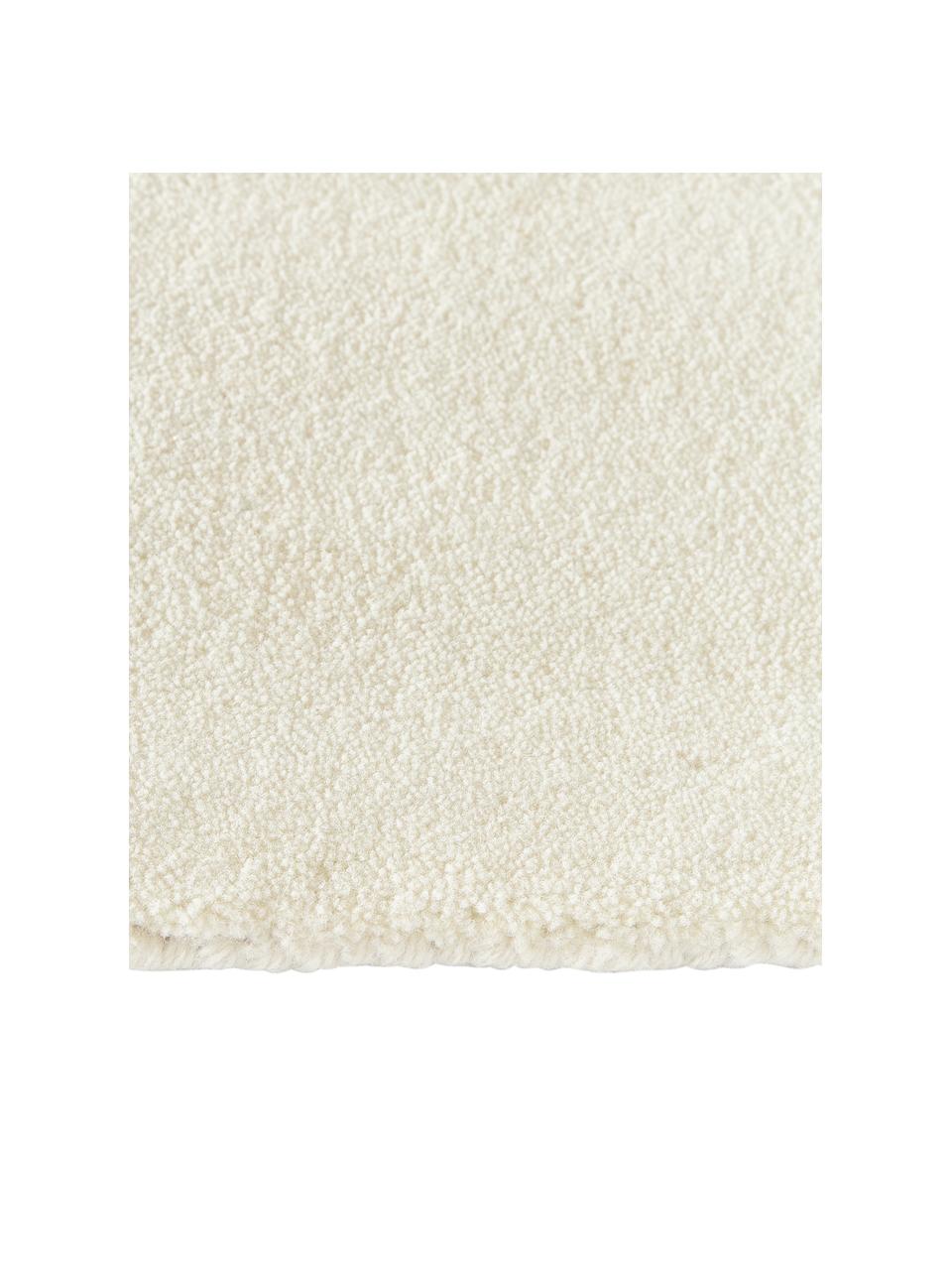 Ręcznie tuftowany chodnik z krótkim włosiem Jadie, Kremowobiały, S 80 x D 250 cm