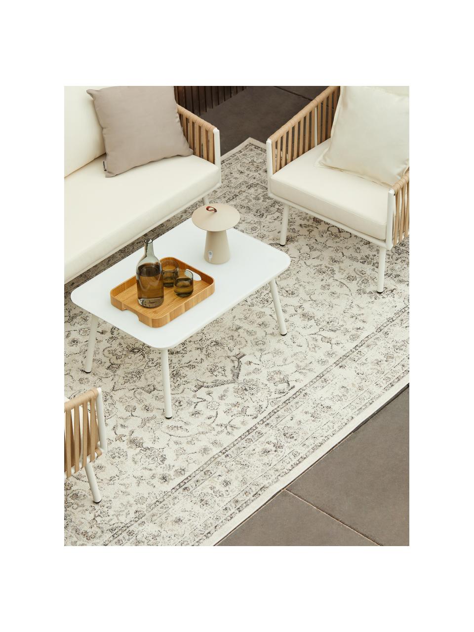 Tapis d'extérieur Marrakesch, 100 % polypropylène

Le matériau est certifié STANDARD 100 OEKO-TEX®, 21.HTR.82511, Hohenstein HTTI, Blanc cassé, tons gris, larg. 160 x long. 230 cm (taille M)