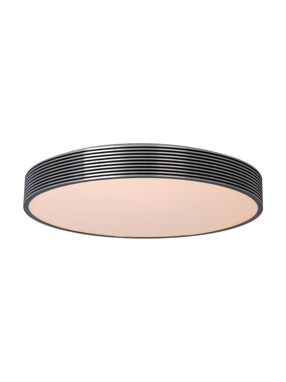 LED-Deckenleuchte Malin aus Metall, Lampenschirm: Metall, Diffusorscheibe: Acryl, Schwarz, Weiß, Ø 39 x H 7 cm