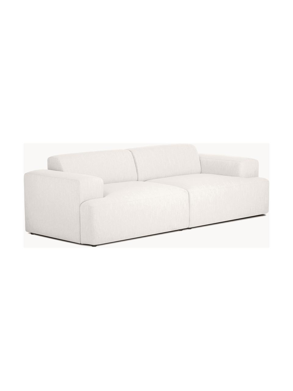 Sofa Melva (3-Sitzer), Bezug: 100% Polyester Der hochwe, Gestell: Massives Kiefernholz, Spa, Webstoff Greige, B 238 x T 101 cm