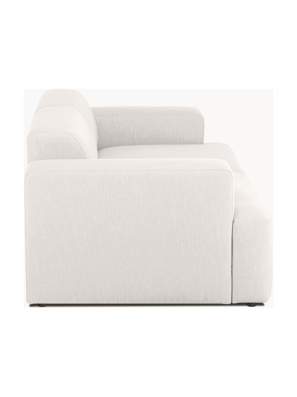 Sofa Melva (3-Sitzer), Bezug: 100% Polyester Der hochwe, Gestell: Massives Kiefernholz, Spa, Füße: Kunststoff Dieses Produkt, Webstoff Greige, B 238 x T 101 cm