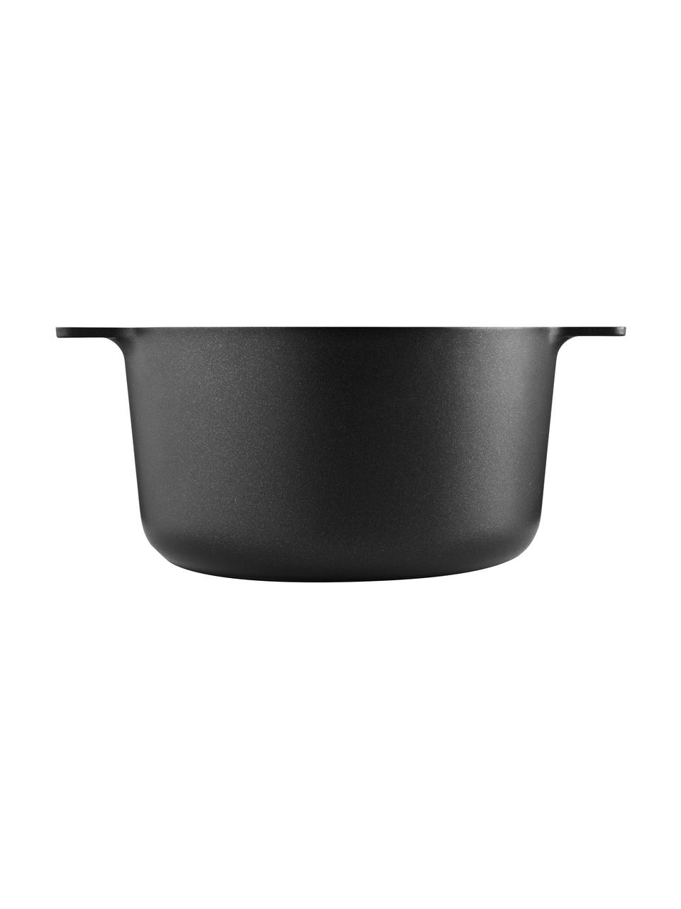Garnek z powłoką zapobiegającą przywieraniu Nordic Kitchen, Aluminium z powłoką zapobiegającą przywieraniu Slip-Let®, Czarny, Ø 21 x W 14 cm