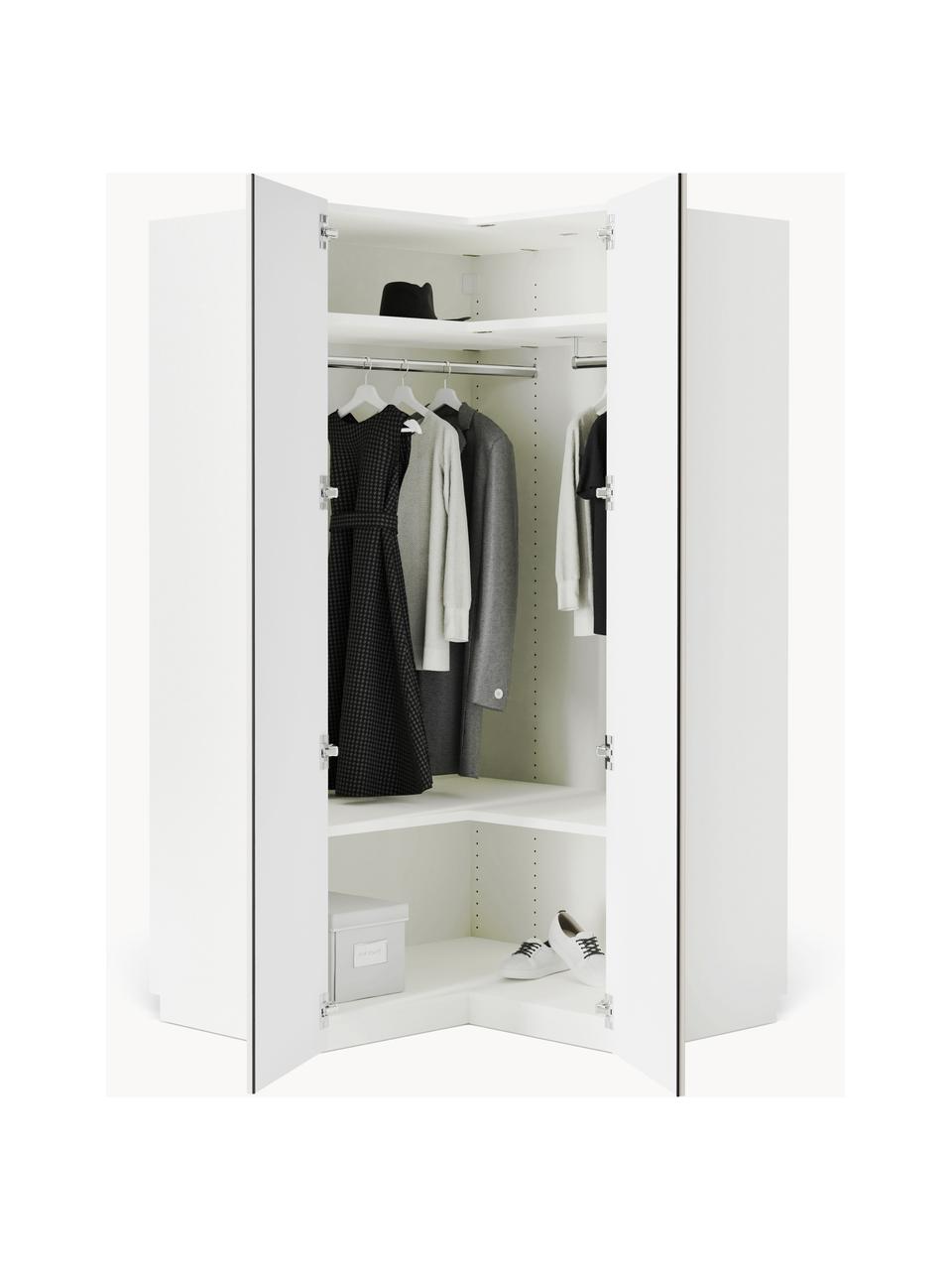 Armoire d'angle modulaire Charlotte, larg. 115 cm, Beige, Module d'angle : larg. 115 x haut. 200 cm