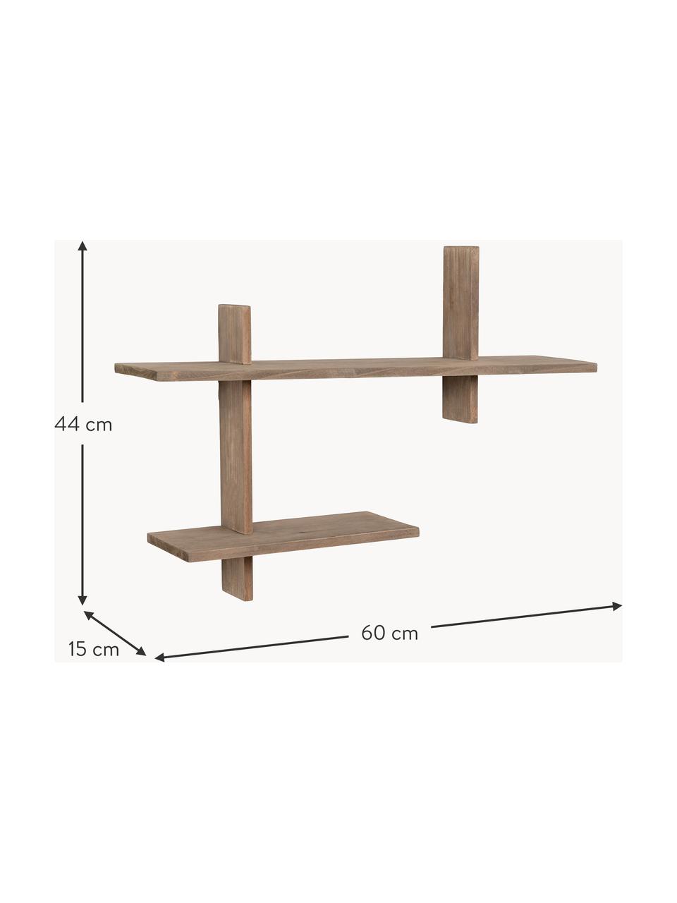 Mensola in legno di pino Ovada, Legno di pino, Legno di pino, Larg. 60 x Alt. 44 cm