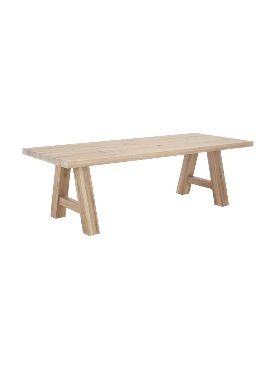 Jídelní stůl z masivního dubového dřeva Ashton, různé velikosti, Masivní dubové dřevo, lehce naolejované
100 % FSC dřevo z udržitelného lesnictví, Dubové dřevo, světle olejované, Š 240 cm, H 100 cm