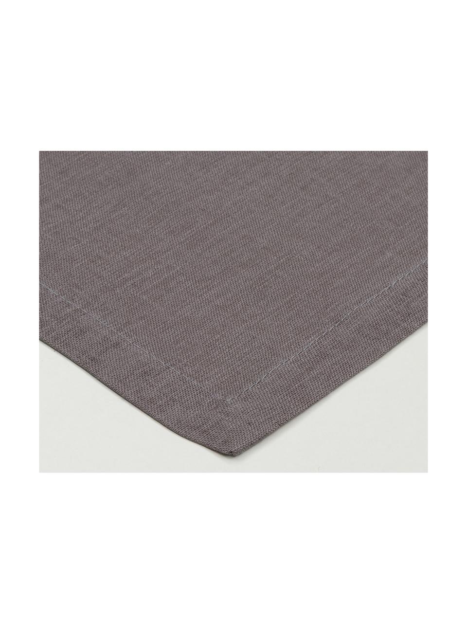 Servilletas de lino Cabin, 2 uds., Lino, Gris, L 40 x An 40 cm